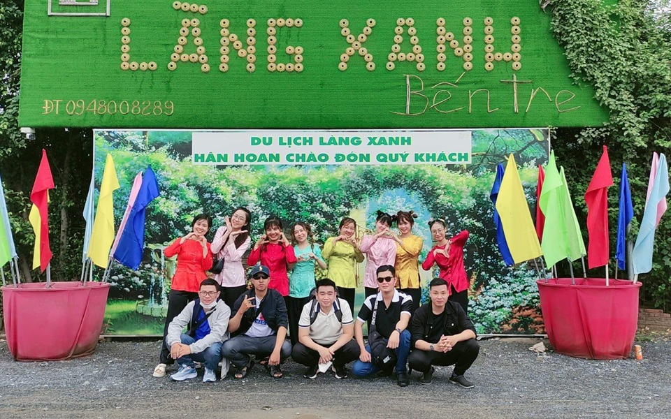 Khu du lịch Làng Xanh có diện tích hơn 3 hecta