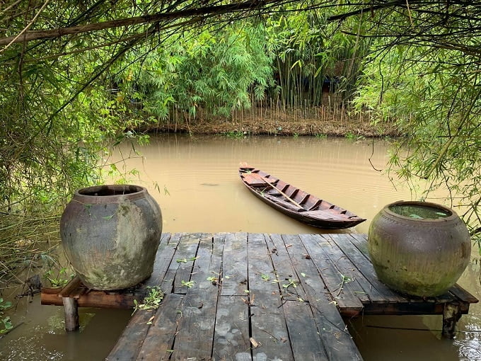 Khám phá con đường Tre tuyệt đẹp tại Hậu Giang - Bamboo Garden 4 Khung cảnh bên sông thơ mộng như trong truyện cổ tích
