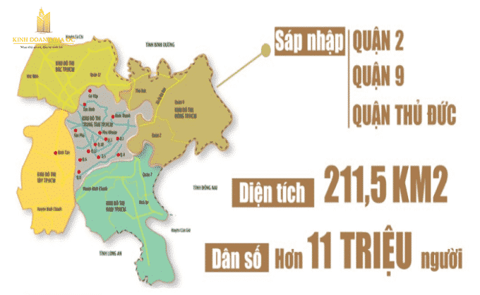 Nghị quyết thành lập TP Thủ Đức thuộc TP.HCM với tỷ lệ tán thành là 100% dựa trên cơ sở nhập toàn bộ diện tích tự nhiên và dân số của 3 quận gồm Quận 2, Quận 9 và Quận Thủ Đức